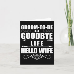 Carte Amusante Au revoir Vie Bonjour Femme Mariage Maria