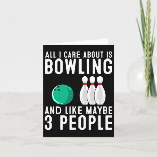 Carte Amusante Conception De Bowling Pour Hommes Femmes