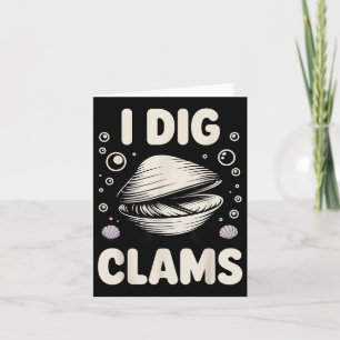 Carte Amusante Conception De Creusement De Clam Pour Hom