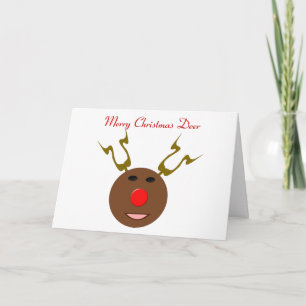Carte amusante Cyber Christmas Reindeer