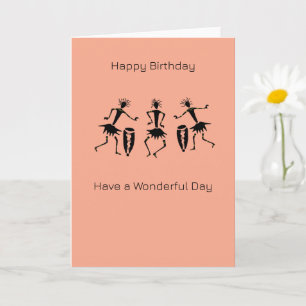 Carte Amusante Danse Inspirationnelle Anniversaire