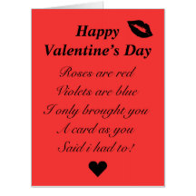 Carte amusante de la Saint-Valentin