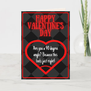 Carte Amusante droite Angle Math Plaisanter Valentine Ca