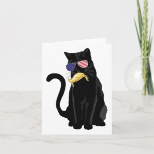 Carte Amusante Femme Sans Chat Avec Trump Votez Kama
