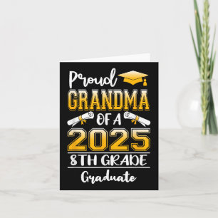 Carte Amusante Grand-Mère Fière D'Un Cl De 2025 8E Grade
