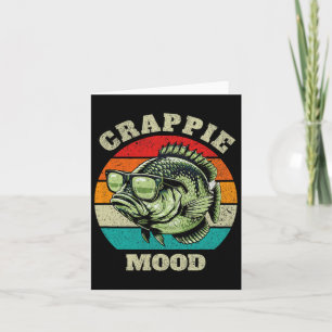 Carte Amusante Humeur Crappie Retro Pêche Sarcastique Pa