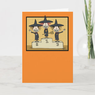 Carte Amusante Meilleures sorcières Halloween