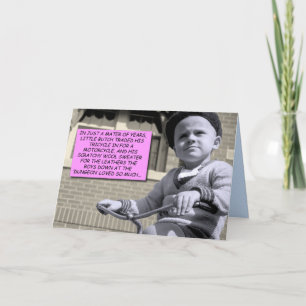 Carte amusante - Petit bouton