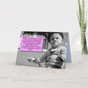 Carte amusante - Petit bouton