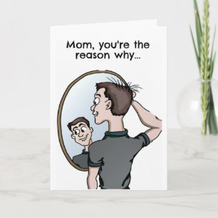 Carte amusante pour l'anniversaire de maman