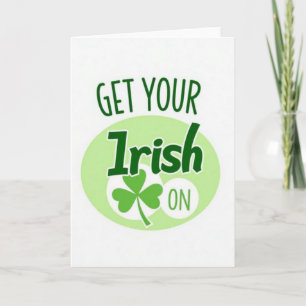 Carte amusante « Profitez de votre côté irlandais 
