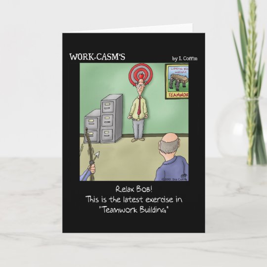 Carte Amusante Travail D Equipe Zazzle Fr