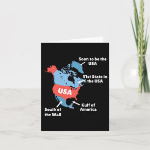 Carte Amusante Trump Des États-Unis - Canada