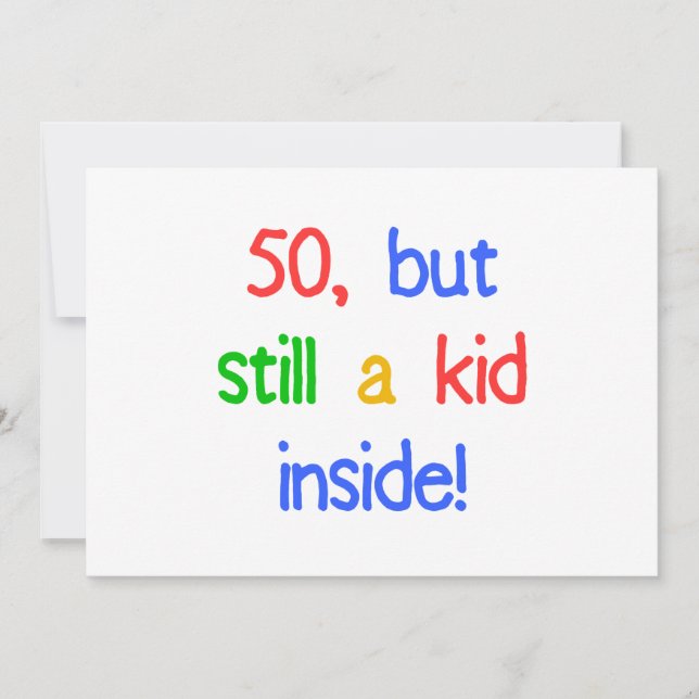 Carte Amusants 50e anniversaire Humour (Devant)