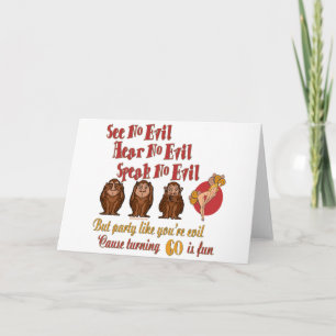 Carte Amusants 60e anniversaire cadeaux