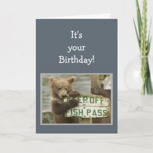 Carte Amusants Anniversaire Rompre quelques règles Ours 