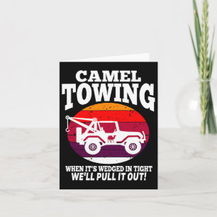 Carte Amusants Camion Towing Retro Camping Towing Fun Ha