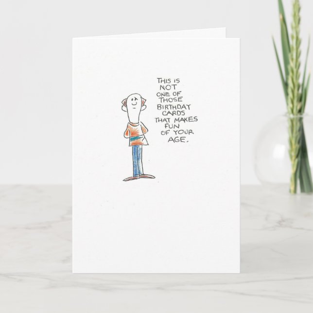 Carte Amusement chauve d'homme d'âge (Devant)