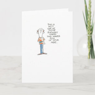 Carte Amusement chauve d'homme d'âge