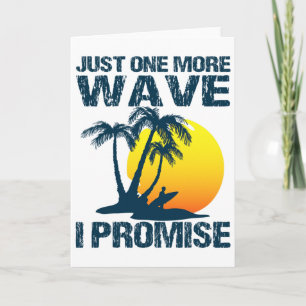 Carte Amusement de Surf - Juste une Vague de Surf de Plu