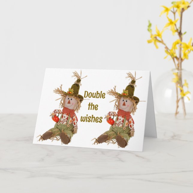 CARTE AMUSEMENT ET AMOUR *10E ANNIVERSAIRE SOUHAITS* (Fleur jaune)