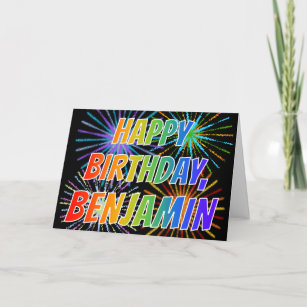 Cartes Benjamin D Anniversaire Zazzle Fr