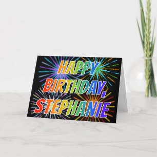 Carte Amusement "JOYEUX ANNIVERSAIRE " de "STEPHANIE" de