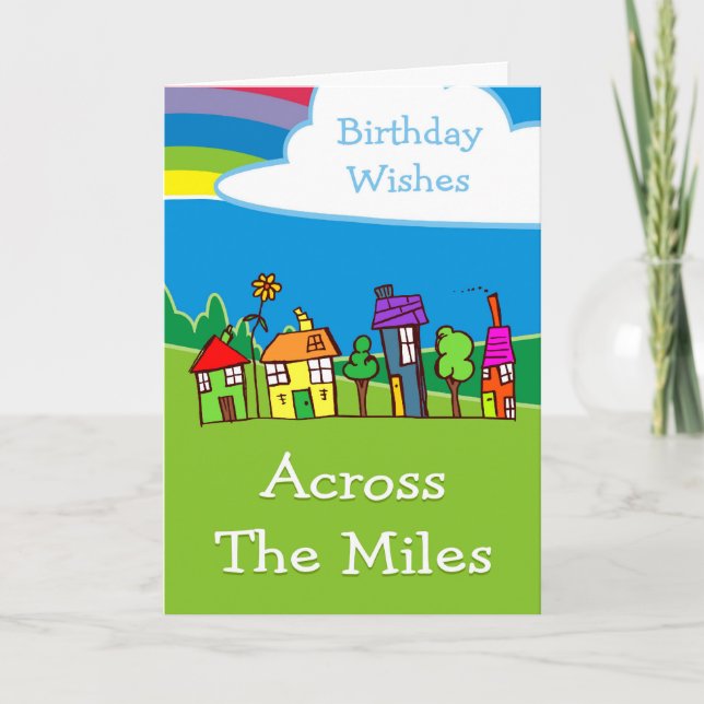 Carte Amusez-Vous À Travers Les Miles Anniversaires Avec (Devant)