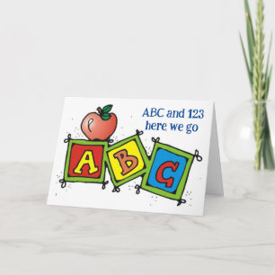 Carte AMUSEZ-VOUS POUR VOTRE "1er JOUR DE MATERNELLE"