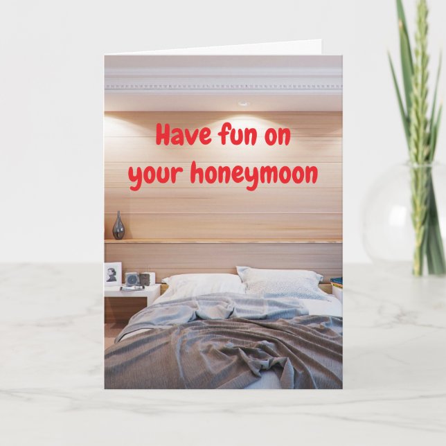 Carte Amusez-vous pour votre lune de miel. (Devant)