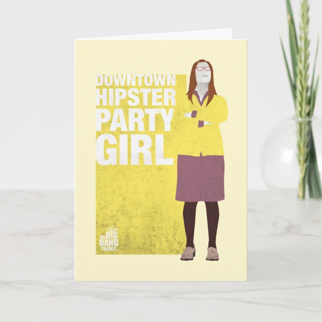 Carte Amy | Downtown Hipster Party Girl (Devant)