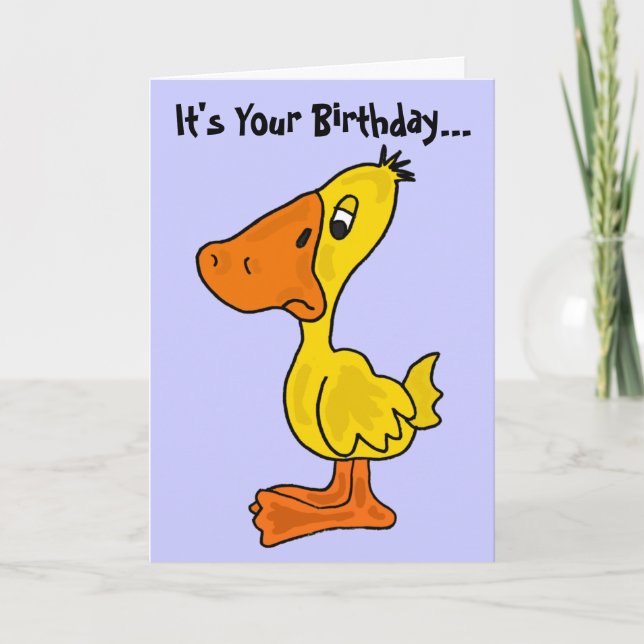 Carte AN - Drôle Ducky Birthday Card (Devant)