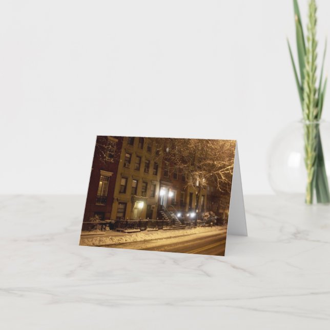 Carte 'An Old New York Winter' - Ancien (Devant)