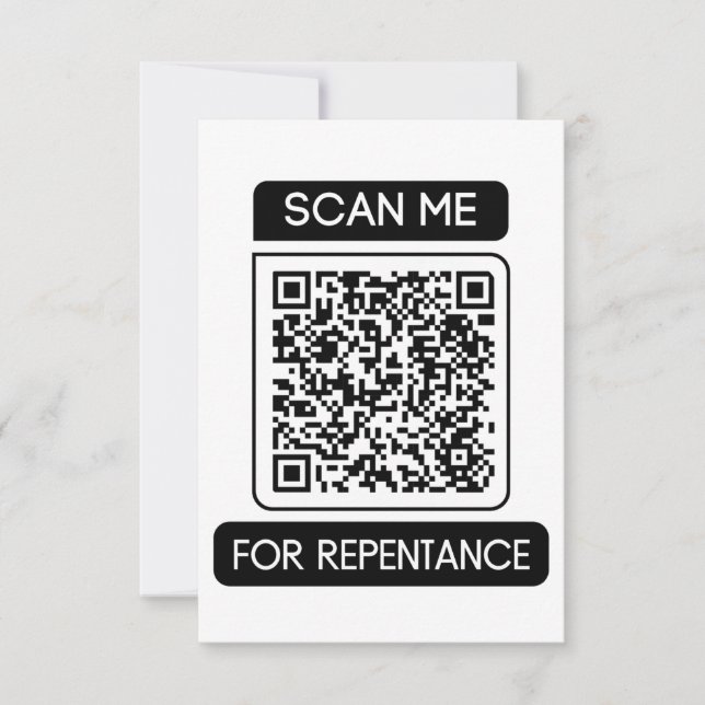 Carte Analysez-moi pour les actes de repentance 3:19-20  (Devant)