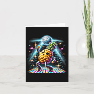 Carte Ananas esthétique Disco Danseuse Danse Éffrayante