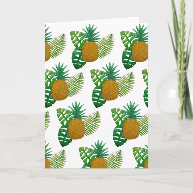 Carte Ananas tropicaux (Devant)