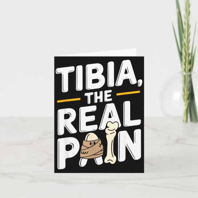 Carte Anatomie Drôle Aller Tibia Ok Jambe Cassée Cadeau  (Devant)