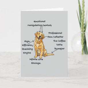 Carte Anatomie personnalisée d'un Golden Retriever