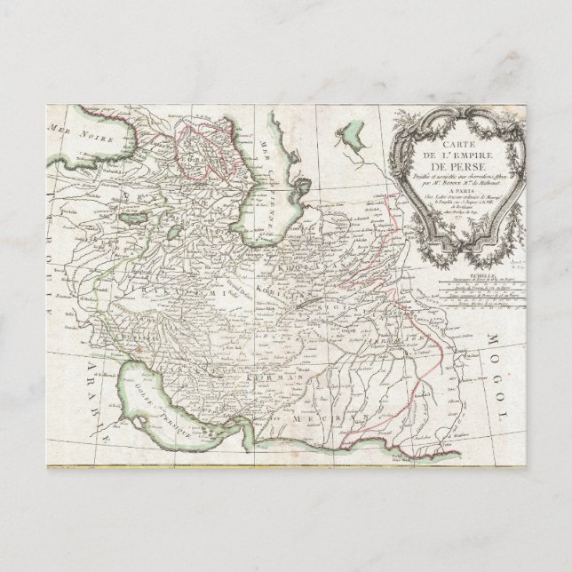 Carte ancienne de Perse - Iran, Afghanistan et Ira (Devant)