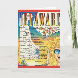 Carte ancienne du Delaware 