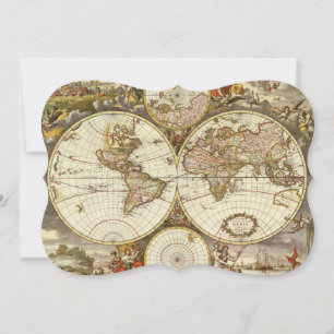 Carte ancienne du monde de Frederick de Wit, vers 