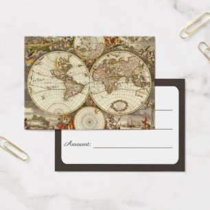Carte ancienne du Monde par Frederick de Wit, vers