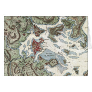 Carte ancienne du port de Boston (1807)