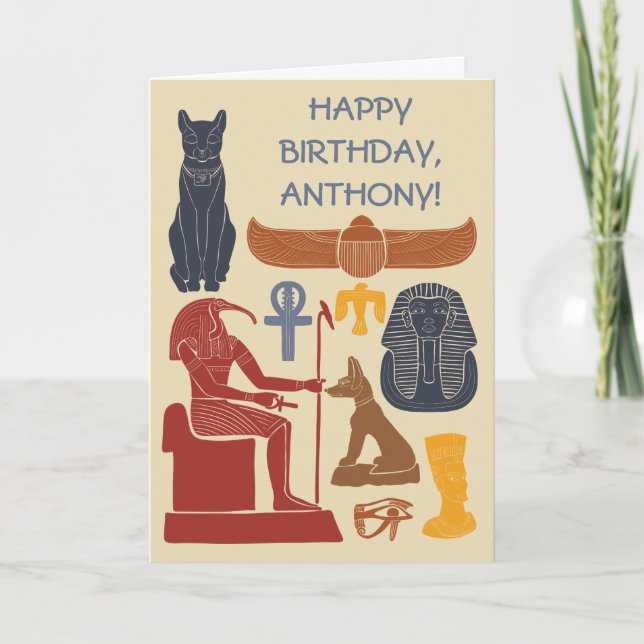 Carte Ancienne Egypte Graphique égyptienne Thème (Devant)