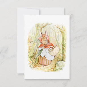 Carte Ancienne Mme Rabbit (Petit Chaperon Rouge) (B Pott
