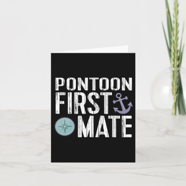Carte Ancre de premier maître de ponton de plaisance nau (Devant)