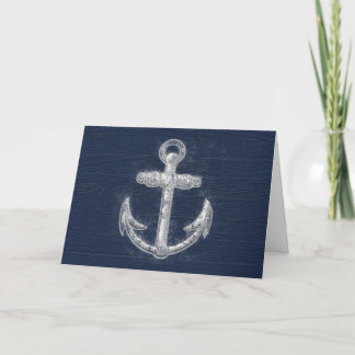 Carte Ancre marine vintage