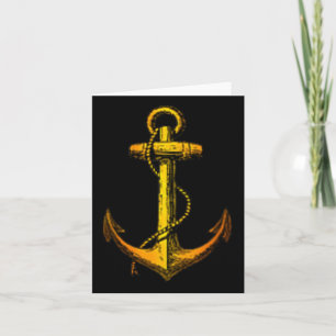 Carte Ancre vintage Nautical Boater