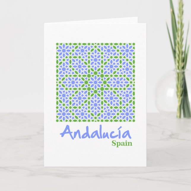 Carte Andalusian Tiles 7 (Devant)