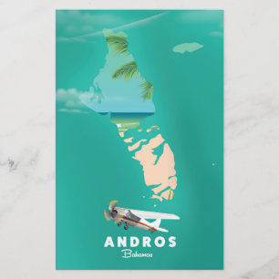 Carte Andros Bahamas Vacances.